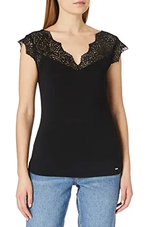 Morgan Kurzärmeliges Schnür-T-Shirt XS