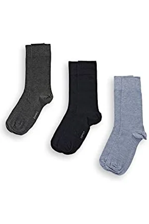 ESPRIT Herren Solid Mix 3-Pack M SO Baumwolle Lyocell einfarbig 3 Paar Socken, , 39-42 (3er Pack)