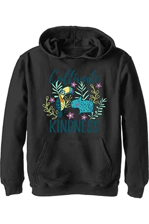 Disney Pixar Encanto Cultivate Kindness Animals Sketch Boys Hoodie, Black, Small
