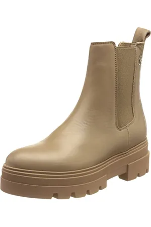 Tommy Hilfiger Damen Mid Boot Stiefel Monochromatic Chelsea Boot Stiefeletten, Braun , 39 EU