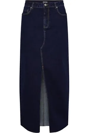 Pieces® Pcjessie Hw Ankle Denim Skirt Noos Exp