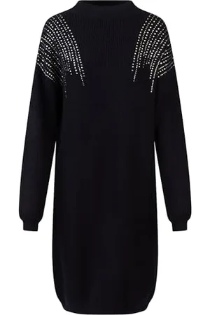 Apart APART Oversized Strickkleid in Halbpatent gestrickt, aus Einer Soften Viskose- Mischung mit Kaschmir, , 36/38