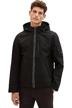 TOM TAILOR Herren 1037330 Sofshell-Jacke mit Innenfutter aus Fleece, 29999-Black, XXL