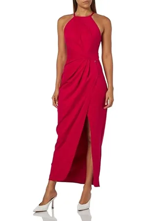 Angelika Jozefczyk Damenkleid Sofia, drapiertes Strickkleid,Maxi-Länge, Farbe, Größe S