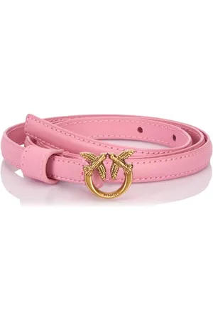 Pinko Damen Love Berry H1 Belt Kalbsleder Seide Gürtel, , L