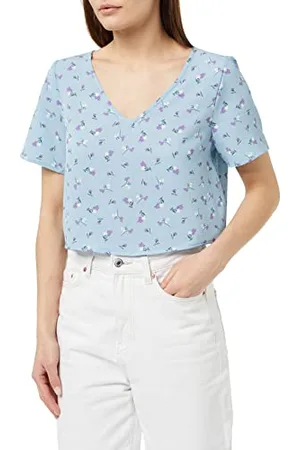 Noisy May Damen Nmclara S/S V-neck Top S* T Shirt, , L EU