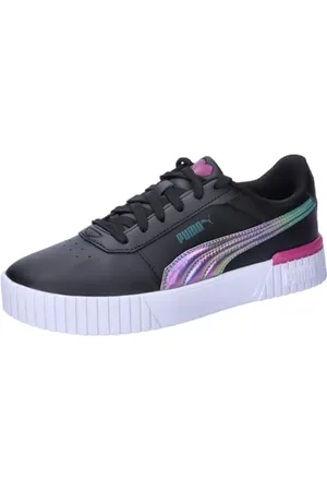 PUMA Mädchen Carina 2.0 Bouncy Sky Jr Sneaker, Black Cold Green, 37.5 EU