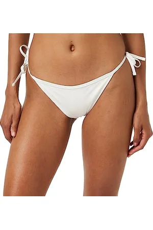Tommy Hilfiger Jeans Damen Bikinihose Seitliche Schnürung Sport, Beige (Ancient White), M