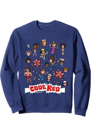 Stranger Things Zeichentrickfiguren Demogorgons Code Red Sweatshirt