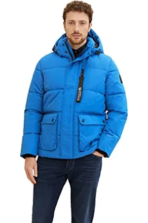 TOM TAILOR Herren Puffer Jacke mit Kapuze 1032491, , XL