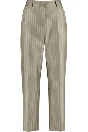 Taifun Damen Feine 7/8 Hose mit Nadelstreifen Straight Fit gestreift 7/8 Länge 42