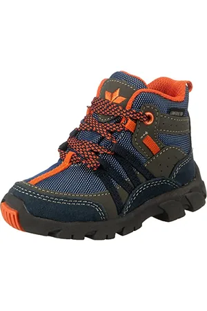 LICO Jungen Moritz Tex Schneestiefel, Marine/ Grau/ Orange, 20 EU