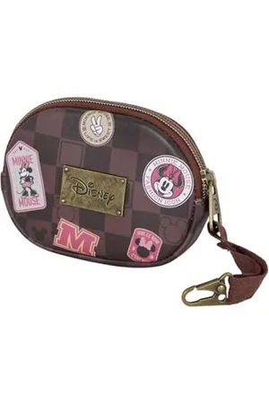 Disney Minnie Maus Journey-Pill Portemonnaie, Braun, 12 x 8,5 cm