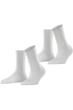 ESPRIT Damen Socken Basic Pure Multipack W So Baumwolle einfarbig 2 Paar, , 39-42