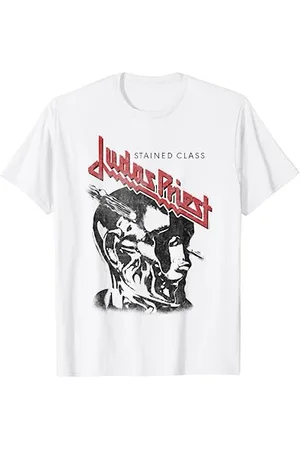 Judas Priest – Stained Class Black On White T-Shirt