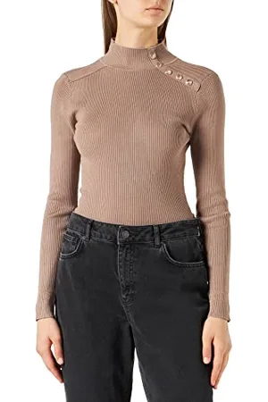Morgan Langärmliger 5-Knopf-Pullover S