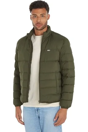 Tommy Hilfiger Herren Pufferjacke Übergangsjacke, (Fatigue Green), XS