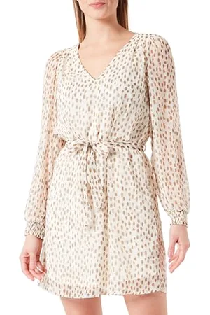 VILA Damen Vifalia Smock V-Neck L/S Dress-Noos Kleid, ,44