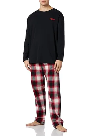 HUGO BOSS Herren Soft Check Long Set Pyjama Set, , M