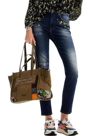 Desigual Damen Woman Denim Long Trouser Jeans, , 34 EU