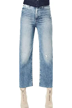 G-Star RAW Damen Tedie Ultra High Straight Ripped Edge Ankle Jeans