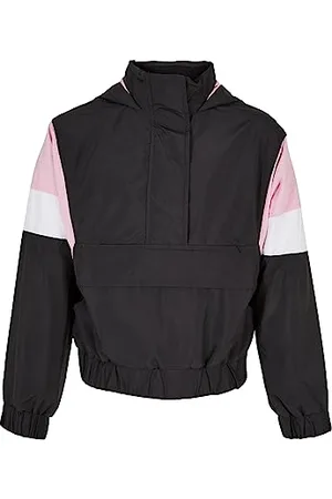 Urban classics Mädchen UCK2666-Girls Light 3-Tone Pull Over Jacket Jacke, , 110/116