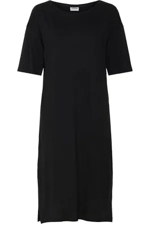 Noisy May Damen Bequemes 2/4 Arm Kleid Dünnes Midi Shirt Dress Plus Size Übergröße NMMAYDEN