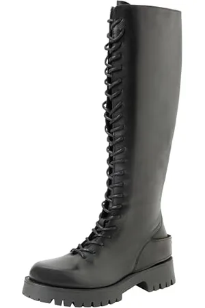Pinko Damen Holunderstiefel aus Kalbsleder Halblange Stiefel, , 41 EU