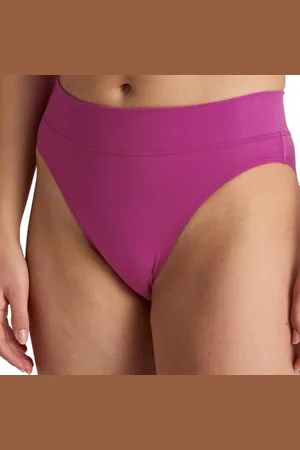 Calida Elastic Slip Damen, mit breitem Softbund, High Waist, natürlich atmungsaktive und weiche Single Jersey-Qualität