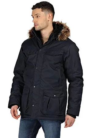 Regatta Herren Adair Waterproof Breathable Taped Seams Insulated Taffeta Lining Hooded Jackets Jacke, , S