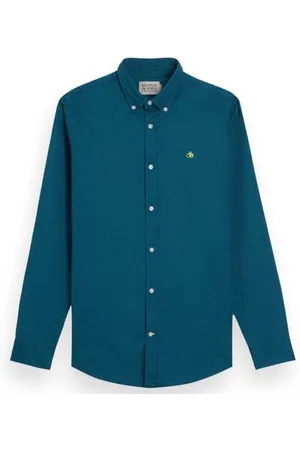Scotch&Soda Herren Essential Oxford Solid Shirt, , XXL