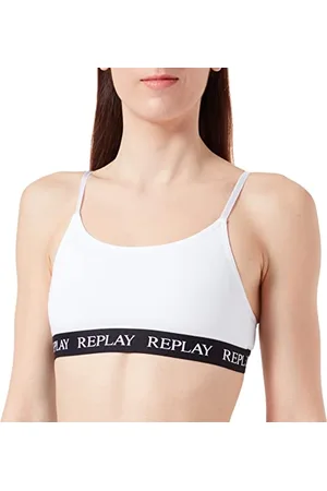 Replay Damen Bralette Größenverstellbar, (Weiß), M