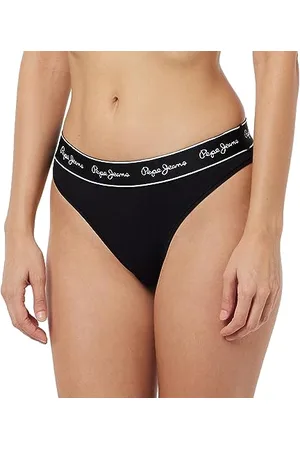 Pepe Jeans Damen Pepe Unterwäsche im Bikini Stil, Schwarz, S EU
