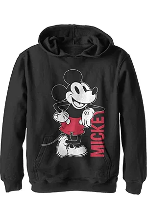 Disney Mickey Classic - Mickey Leaning YTH Hoodie Black 5/6