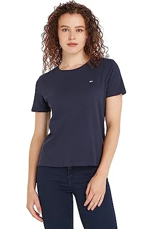Tommy Hilfiger Tjw Soft Jersey Tee Kurzarm Strickoberteile, Damen, (Twilight Navy), Xxs
