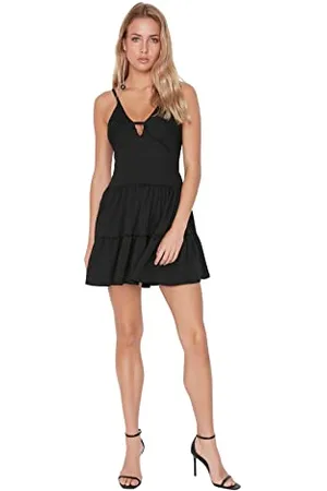 Trendyol Damen Mini Skater Regular Dress Kleid, , 25