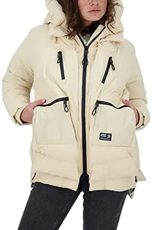 alife kickin ALIFE and Kickin RachelAK A Coat – Damen Winterjacke Parka – Mantel mit Kapuze – Perfekt für Kalte Tage, Herbst & Winter – Robuste Jacke M
