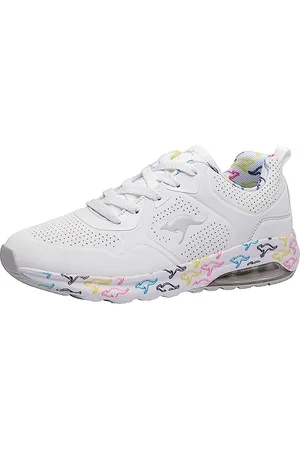 KangaROOS Unisex K-Air Ora Sneaker, White/Multi, 36 EU