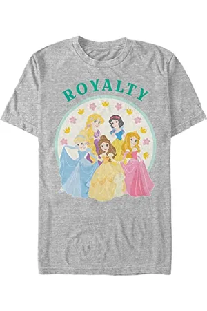 Disney Unisex Princess Chibi Princess Royalty Organic Short Sleeve T-shirt, , XXL