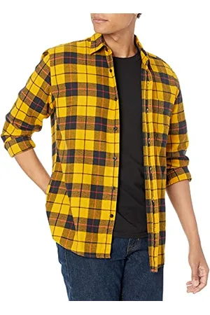 Amazon Herren Langarmhemd aus Flanell (in Übergröße erhältlich), , XXL