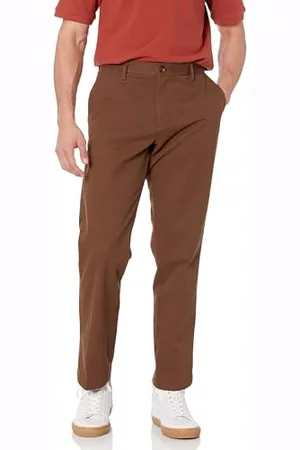 Amazon Herren Knitterfreie Flatfront-Chinohose in klassischer Passform (erhältlich in Übergröße), , 35W / 30L