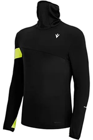 macron Herren Run FCC Edgar High Neck Top Man Blk/Nyel Laufshirt, , M