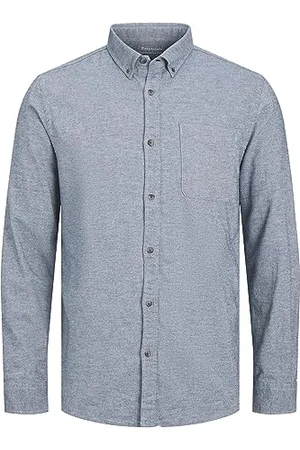 JACK & JONES Damen Jjeclassic Melange Shirt Ls Sn Hemd, , L EU