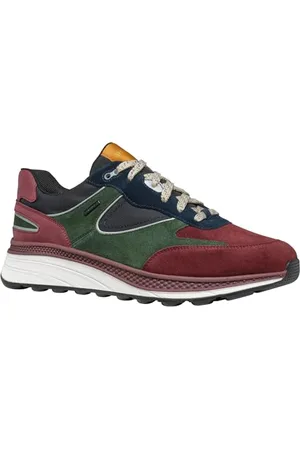 Geox Herren U SPHERICA ACTIF X1 Sneaker, Wine/DK Green, 46 EU