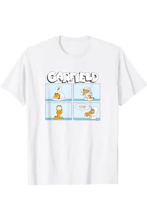 Garfield T-Shirt: Klassisch, , Kurzarm, S, Unisex, Herren, -Fans, Katzenliebhaber