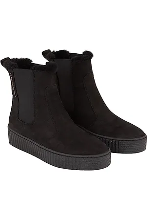 Tommy Hilfiger Damen Essential Chelsea WARMBOOTIE FW0FW07661 Niedrige Stiefel, (Black), 40 EU