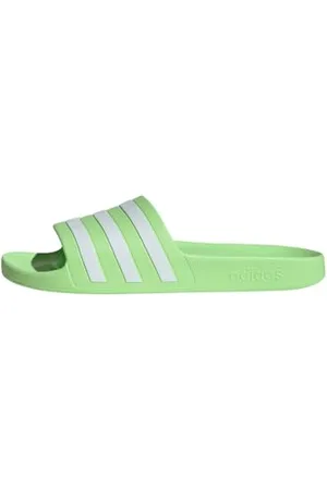 adidas Unisex Adilette Aqua Slides RUTSCHEN, Green Spark/Cloud White/Green Spark, 46 EU