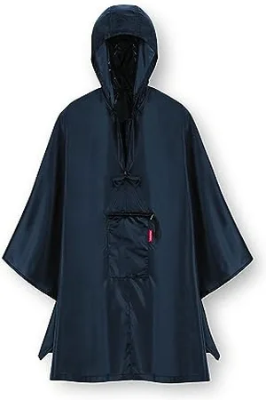 Reisenthel Mini maxi poncho in – Klein verpackter Regencape aus hochwertigem Polyestergewebe – Ansprechendes Design mit weiter Kragenöffnung