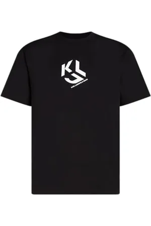 Karl Lagerfeld Herren, Regelmässiges Monogramm-Kurzarm-T-Shirt, , Xtra Large