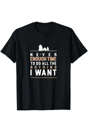 Peanuts Snoopy Never Enough Time T-Shirt
